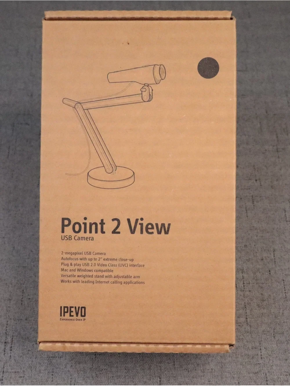 IPEVO Point 2 View USB Document Camera & Webcam with Adjustable Stand CDVU-03IP⁠
